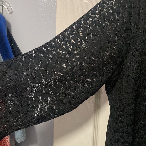 Allison Daley crochet overlay blouse size PM - Picture 3 of 7